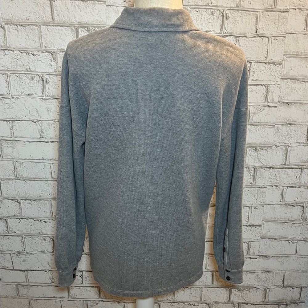 Madewell Gray Button Down Double-Faced Shirt Jack… - image 8